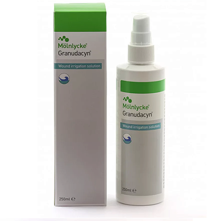 Solução Spray Limpeza de Feridas Granudacyn 250ml Molnlycke