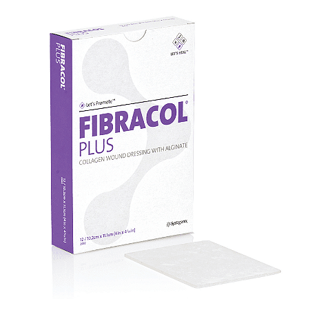 Curativo Cobertura de Colágeno Fibracol Plus 5,1 x 5,1cm Systagenix