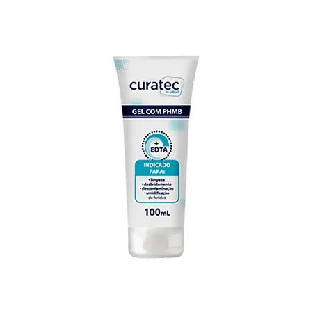 Gel de Limpeza Feridas PHMB EDTA 100ml Curatec