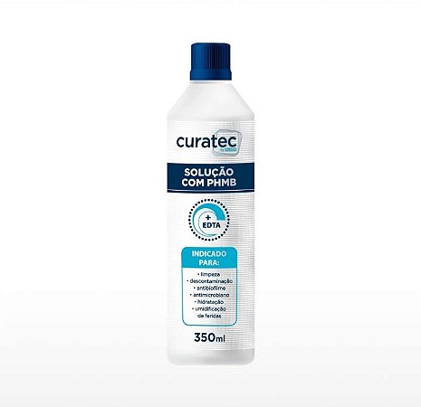 Solução Feridas com PHMB 350ml Curatec