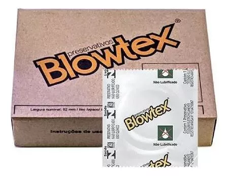 Preservativo Não Lubrificado Caixa C/144 Unidades Blowtex