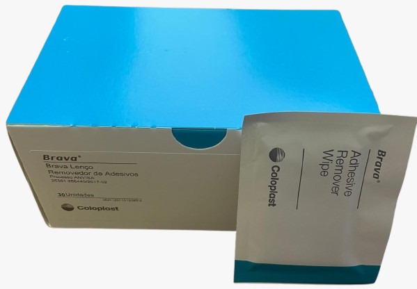 Brava® Lenço Removedor De Adesivos Caixa C/30 Unidades Coloplast