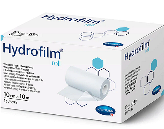 Curativo Hydrofilm Transparente Rolo 10cm X 10m Unidade Hartmann