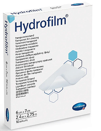 Curativo Hydrofilm Filme Trasparente 6cm x 7cm Unidade Hartmann