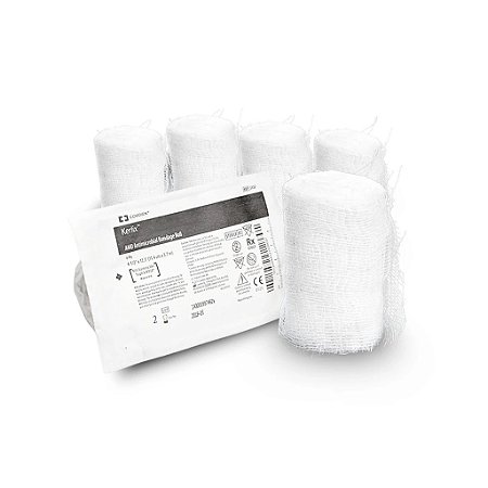 Compressa Kerlix Antimicrobiana Rolo 11,4cm X 3,7m C/5 Unidades Covidien