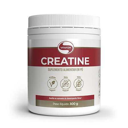 Creatina Monohidratada Creatine Sem Sabor 300g Vitafor