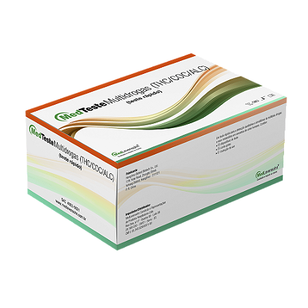 Teste Rápido Multidrogas (THC/COC/ALC) Cx C/25 MedTeste Medlevensohn