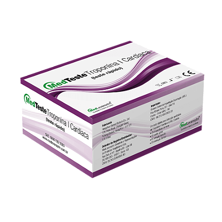 Teste Rápido Troponina I Cardíaca Cx C/25 MedTeste Medlevensohn