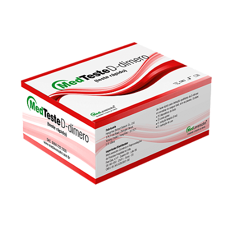 Teste Rápido D-Dímero Cx C/10 MedTeste Medlevensohn