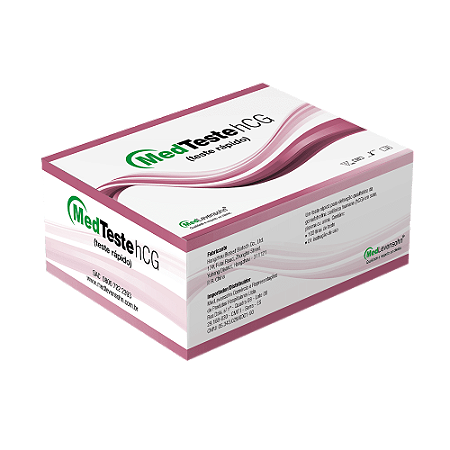 Teste Rápido HCG Cx C/100 MedTeste Medlevensohn