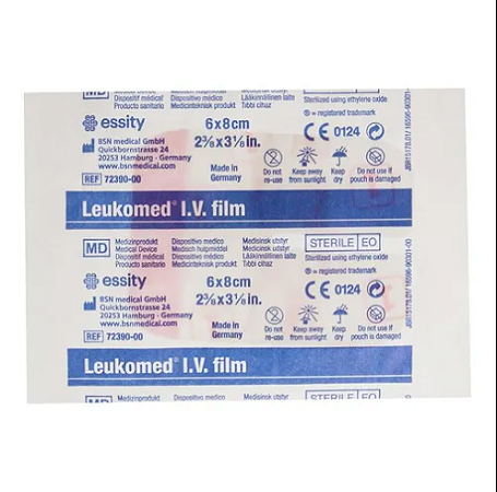 Curativo Leukomed® I.V Film 6cm x 8cm Unidade Leukoplast®