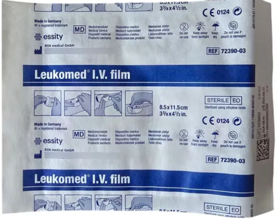 Curativo Leukomed® I.V Film 8,5cm x 11,5cm Unidade Leukoplast®