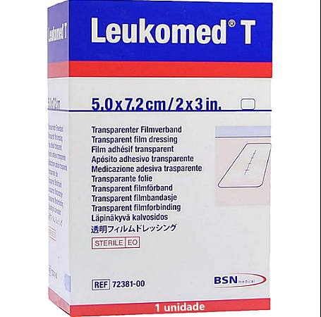 Curativo Filme Transparente Leukomed® T 5cm x 7,2cm Unidade Leukoplast®