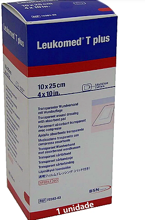 Curativo Filme Transparente Leukomed® T Plus 10cm x 25cm Unidade Leukoplast®