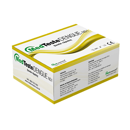 Teste Rápido Dengue NS1 Cx C/25 MedTeste Medlevensohn