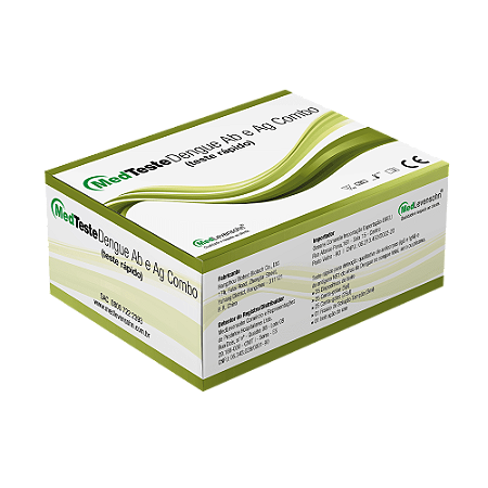 Teste Rápido Dengue Ab e Ag Combo Cx C/25 MedTeste Medlevensohn