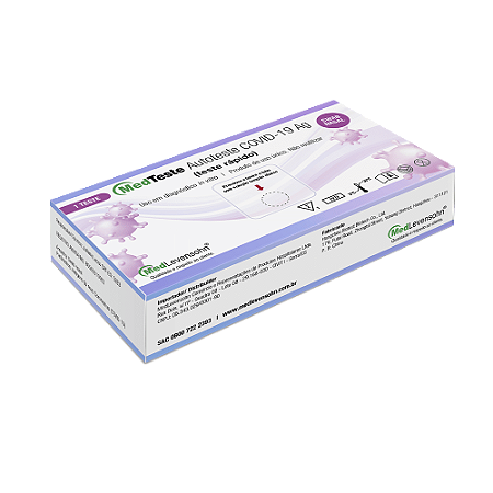 Teste Rápido COVID-19 Ag  Autoteste Unidade MedTeste Medlevensohn