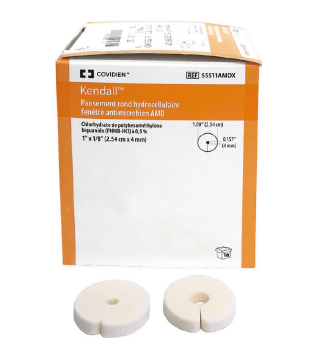 Curativo Espuma Antimicrobiana Em Disco 2,54cm x 7mm Covidien