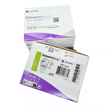 Bolsa de Colostomia Esteem Body Drenável V0 7mm 10-55mm Opaca Recortável C/10 Convatec