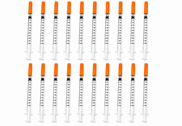Seringa de Insulina 1ml C/Agulha Fixa 8x0,30mm C/20 Unidades Venper