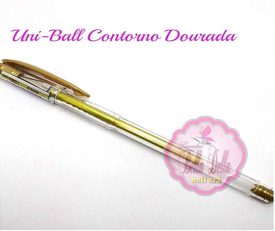 Caneta Uni Ball 0.7 Mm - Contorno De Adesivo Unha