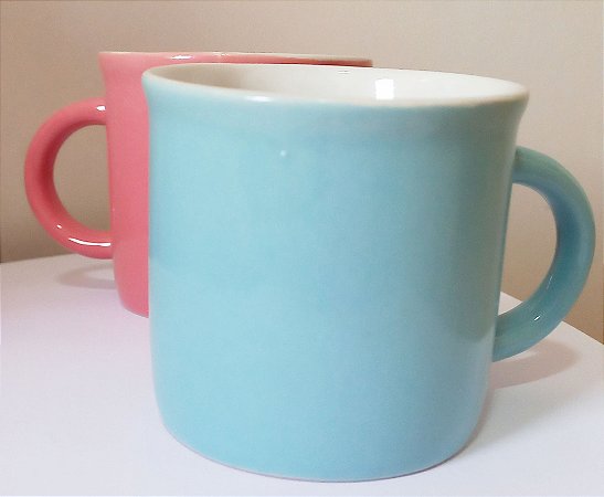Caneca de porcelana para café colorida 120ml