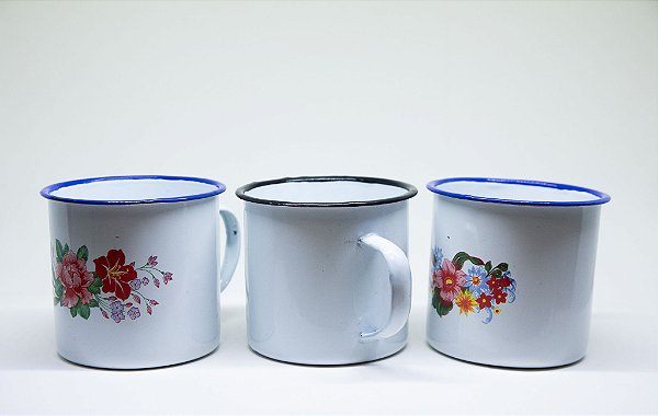 Caneca de agata esmaltada 700ml