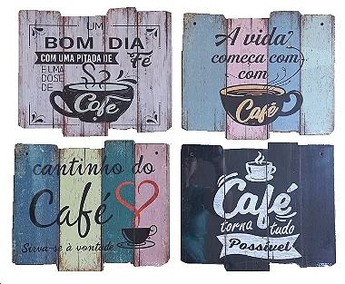 Pallet decorado com café