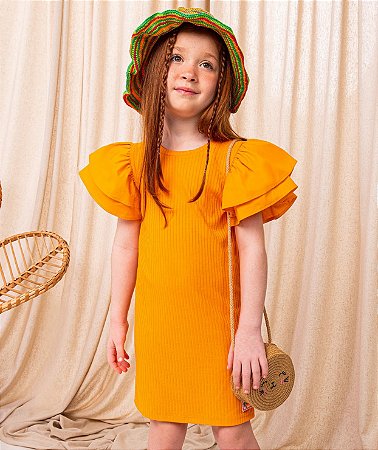 Vestido Tubinho Laranja