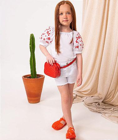 Shorts Sarja Branco