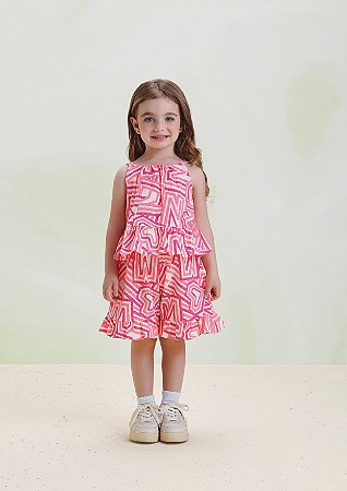 Conjunto Letras Rosa Neon