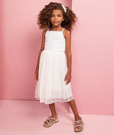 Vestido Paetê Branco