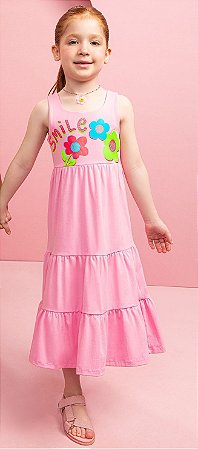 Vestido Cotton Rosa Claro
