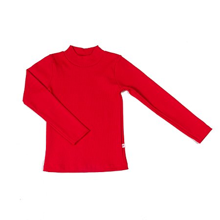 Blusa Básica Gola Alta Ribana
