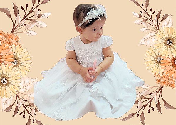 Vestido Infantil Batizado