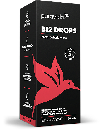 B12 Drops (metilcobalamina) sublingual - 20 ml - Puravida