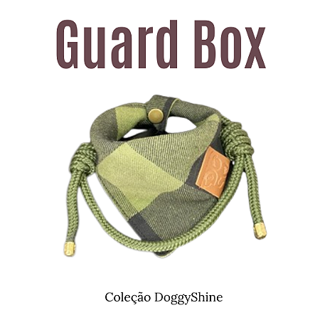 Box Pet Bandana e Colar Paracord Verde