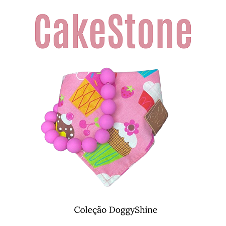 Box Bandana e Colar Pet Cupcake