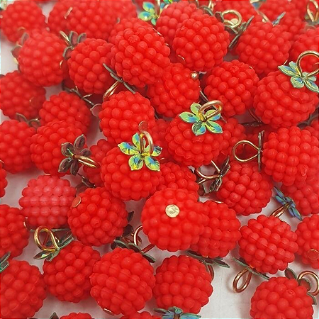 Berloque vermelho para colar