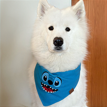 Bandana Pet Bordado Stitch