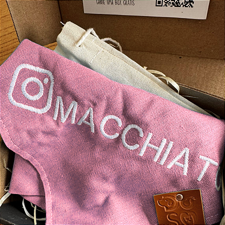 Bandana Rosa bebe COM LOGO INSTAGRAM pet