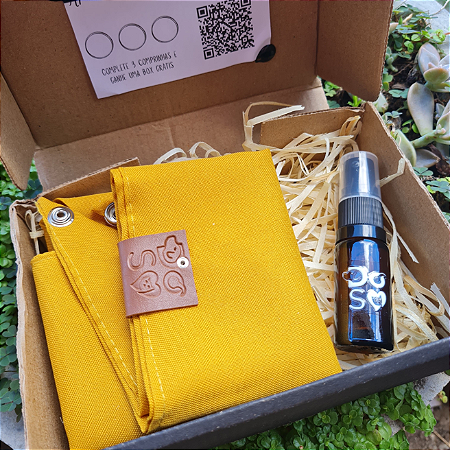 Super Shinebox bandana dourada mais perfume Ambiente