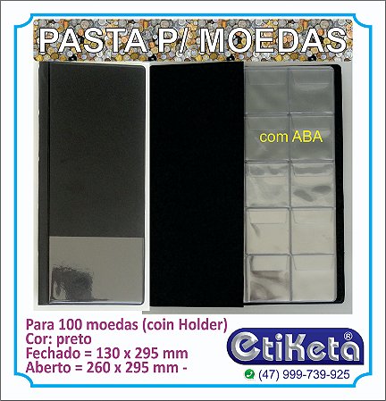 PASTA 100 MOEDAS c/ABA