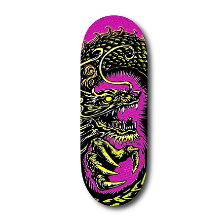 Deck Chems Purple "Yellow Dragon" 34mm x 96mm Mid Pro Popsicle