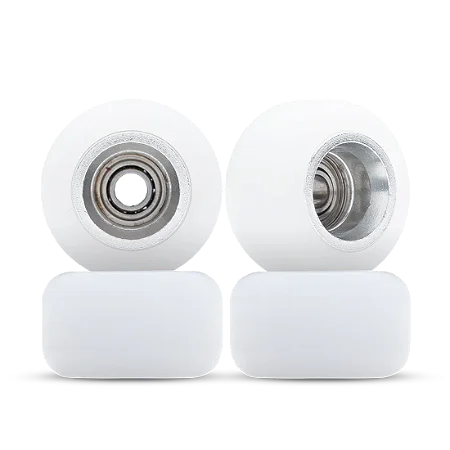 Cartwheels White VR4 Classic (7.5mm) - Silver Aluminum Core