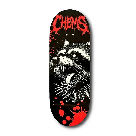 Deck Chems Red “Spike Raccoon” - 34mm x 96mm Mid Pro Popsicle