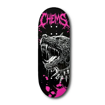 Deck Chems Pink “Spike Pit” - 34mm x 96mm Mid Pro Popsicle