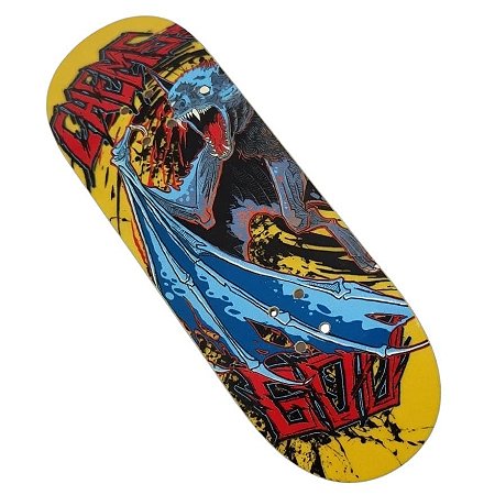 Deck Chems x Goo “Killer Bats” Yellow - 34mm x 96mm Mid Pro Popsicle