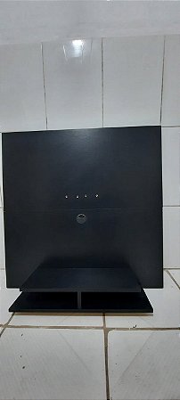 Painel de TV preto fosco com 90x90 passa-fio nicho