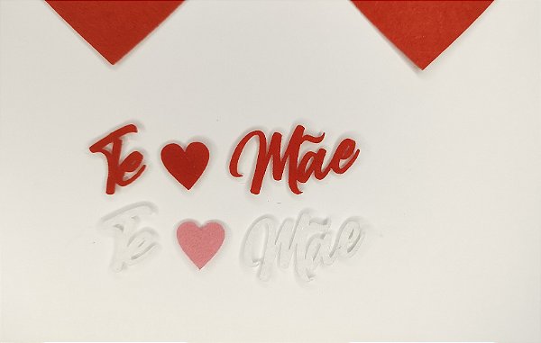 Aplique Mãe Te ♥ em feltro arte com feltro